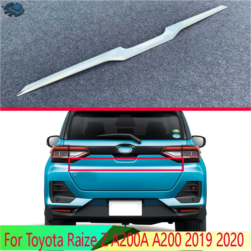 

Для Toyota Raize Z A200A A200 2019 2020 автомобильные аксессуары ABS хромированная задняя дверь багажника крышка багажника отделка задней двери гарнир