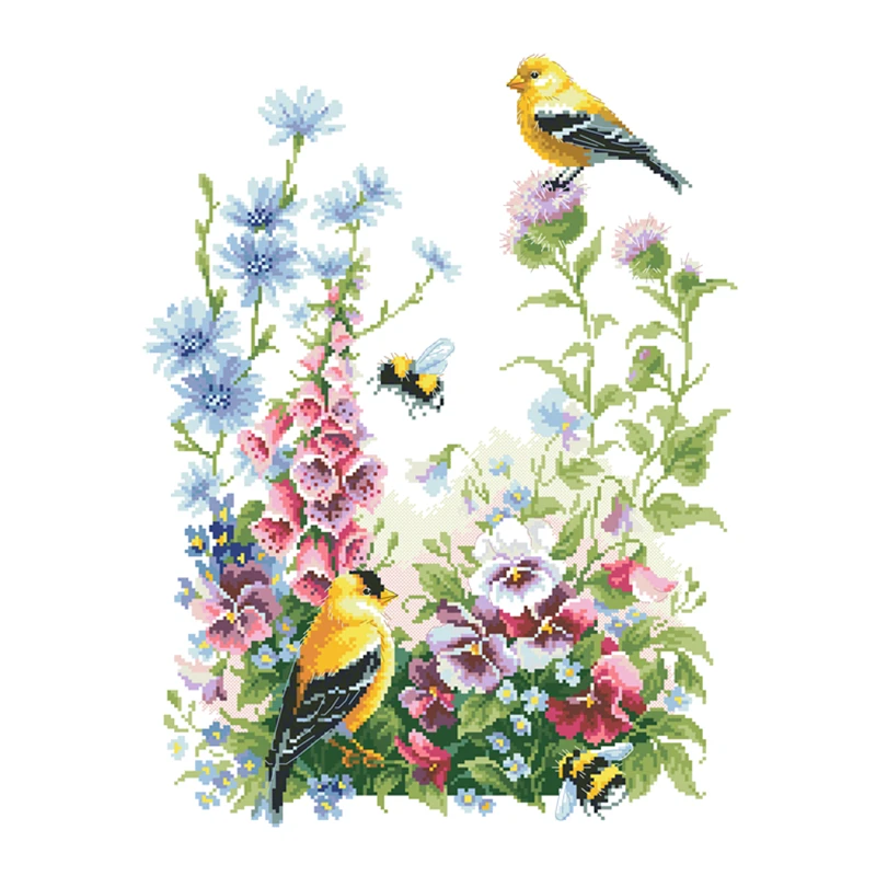 Купить Новый Набор для вышивки крестиком Swan Rock 18 карат 14 карат 11 карат, холст без рисунка, ткань, хлопчатобумажная нить, вышивка «сделай сам» ручной ...