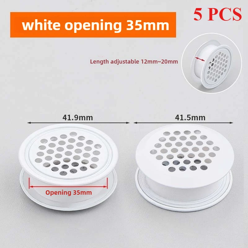 Круглый вентиляционный канал из нержавеющей стали 35/50 мм