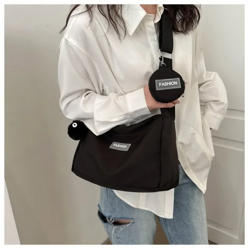 

Large Crossbody Bags for Women 2023 Canvas Girl Shoulder Messenger Book Bag Cloth Female Satchels Fashion Woman Student Handbags