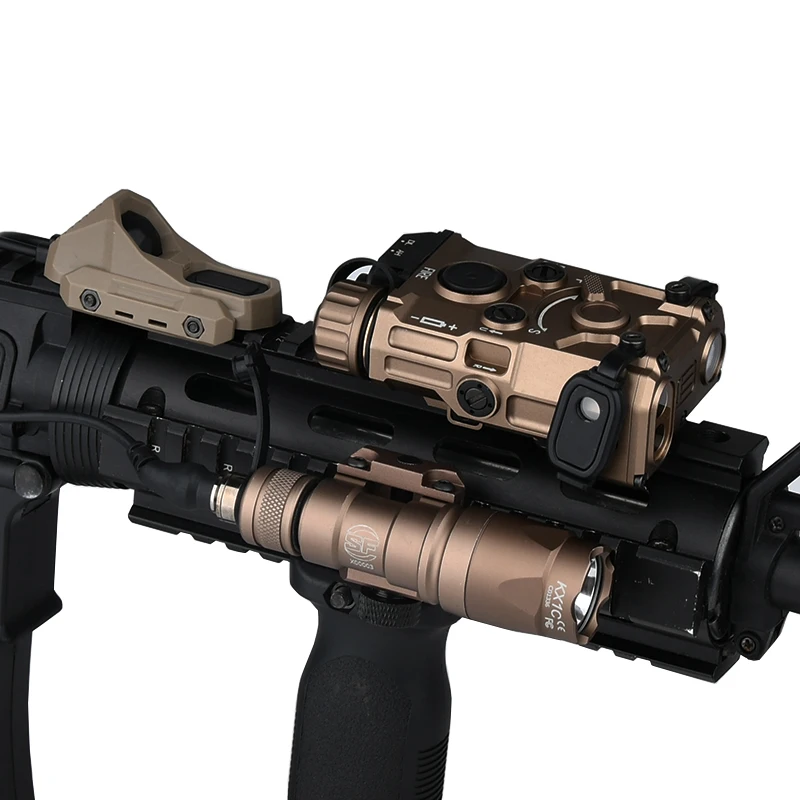 Фото WADSN NEW Тактический Eotec Metal OGL Surefire M600 M300 Фонарик Оружие для охоты Красный Зеленый ИК-лазерный переключатель AXON Подходит для рейки 20 мм PEQ №3