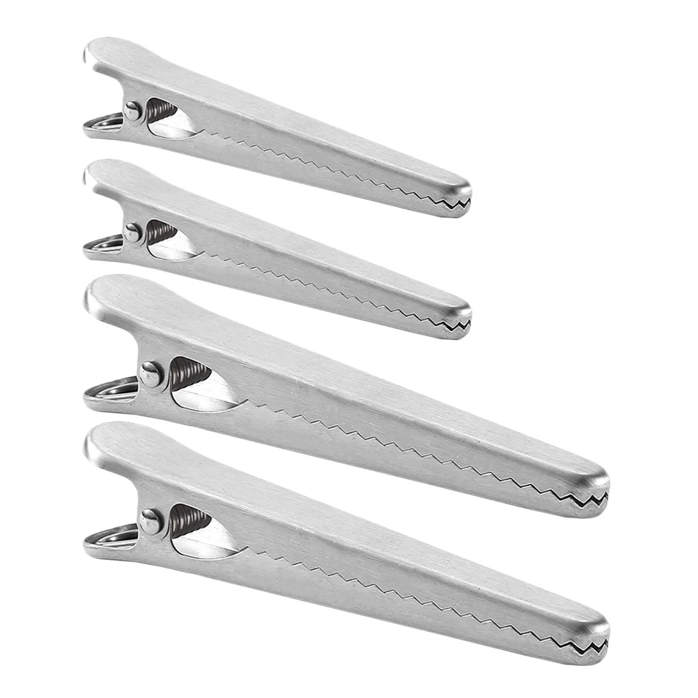 

4pcs Moisture-proof Sealing Clip Food Clip Fresh-keeping Clamps Snack Sealer for Kitchen