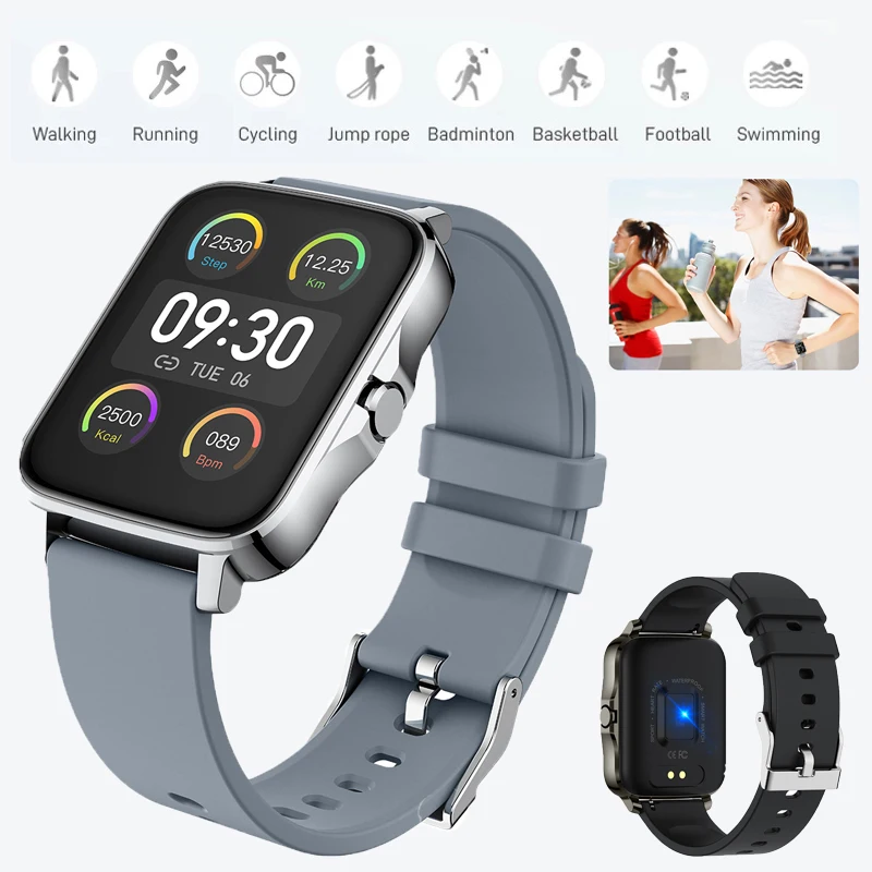 

Smart Digital Watch Men Blood Oxygen Sports Fitness Tracking Detection Call Reminder Time Display Madam Intelligent Wristwatches