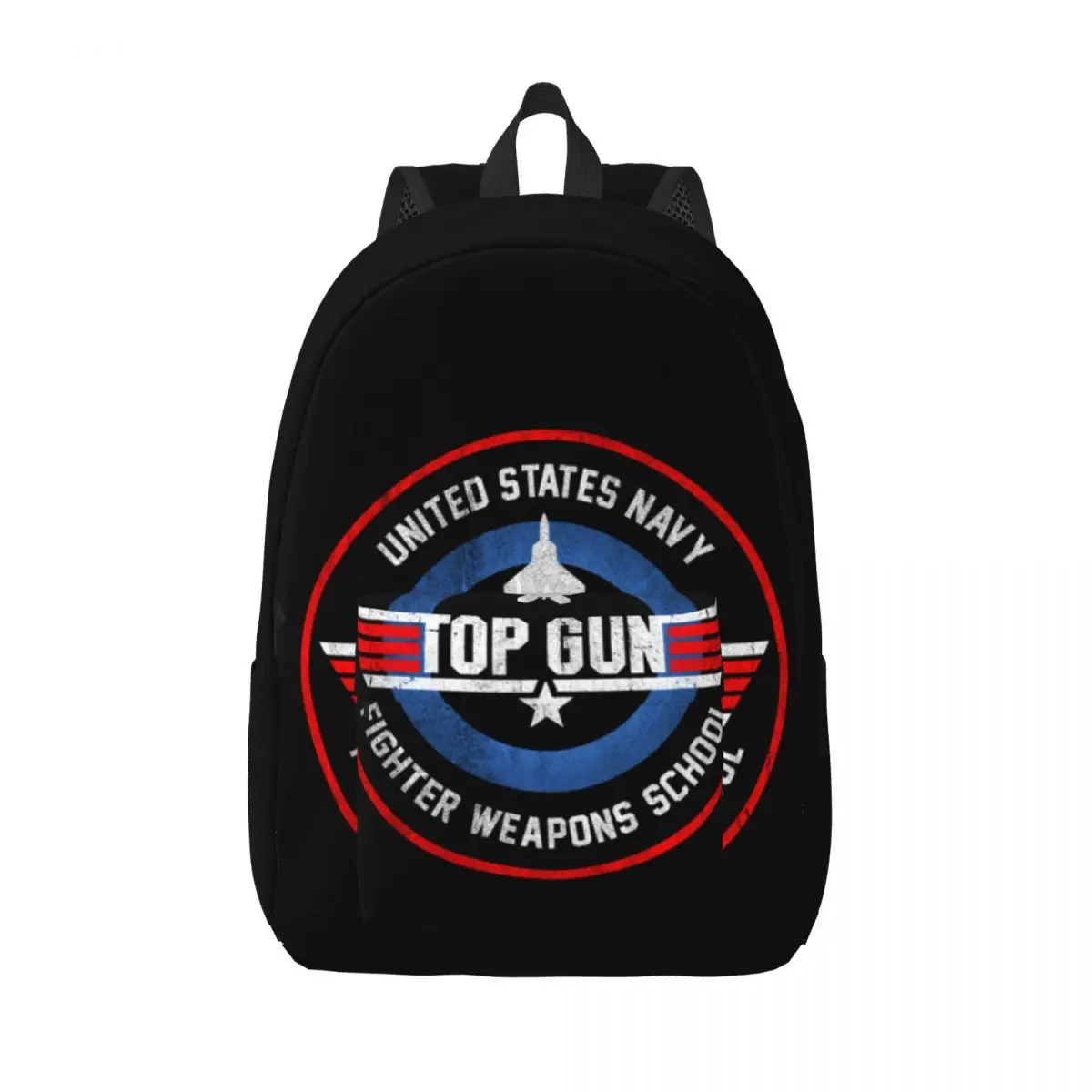 

Top Gun Fighter Weapons Canvas Backpack for Men Women Water Resistant School College Maverick Bag Printing Bookbag