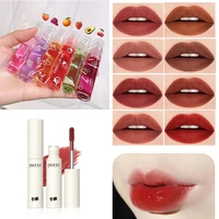 2pcs lip balm set moisturizing clear lip primer mask cute jelly tinted lip gloss stick lighten lines lipsticks plump lip care