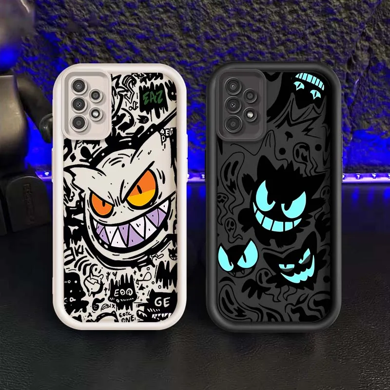 Фото P-Pokemones G-Gengars для Samsung A73 A72 A56 A55 A54 A53 A35 A32 A25 A23 A21s A14 A05 5G Лестница для глаз №1