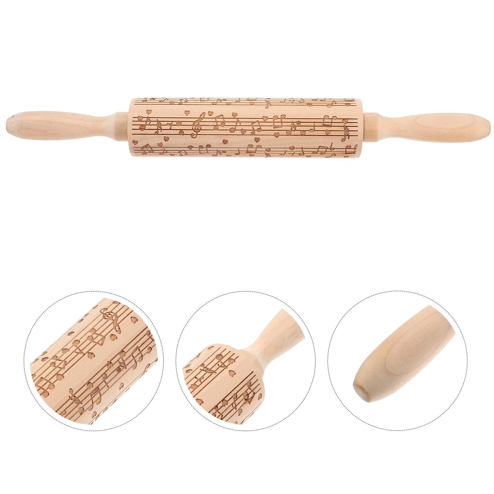 

Rolling Pin Christmas Roller Baking Dough Embossed Thoughtful Friend Best Wooden Gifts Stick Holiday Embossing Engraved Pastry