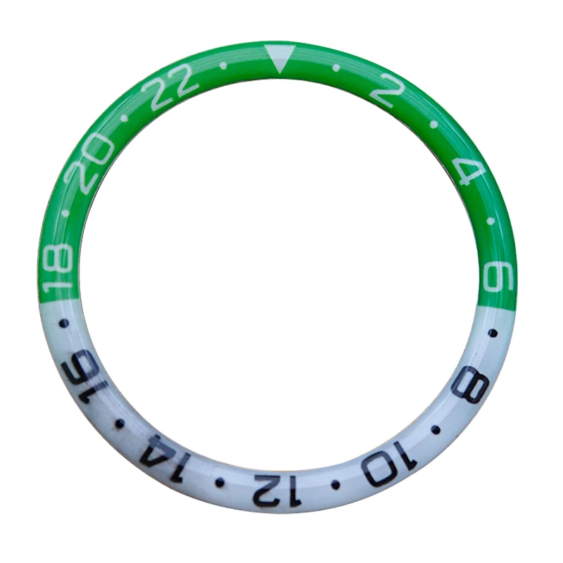Mod 38mm Multicolour C3 Green Luminous Resin Bezel Insert Fits Seiko SKX007/SKX009/SRPD Watch Case NH35 NH36 Movement Watch Part