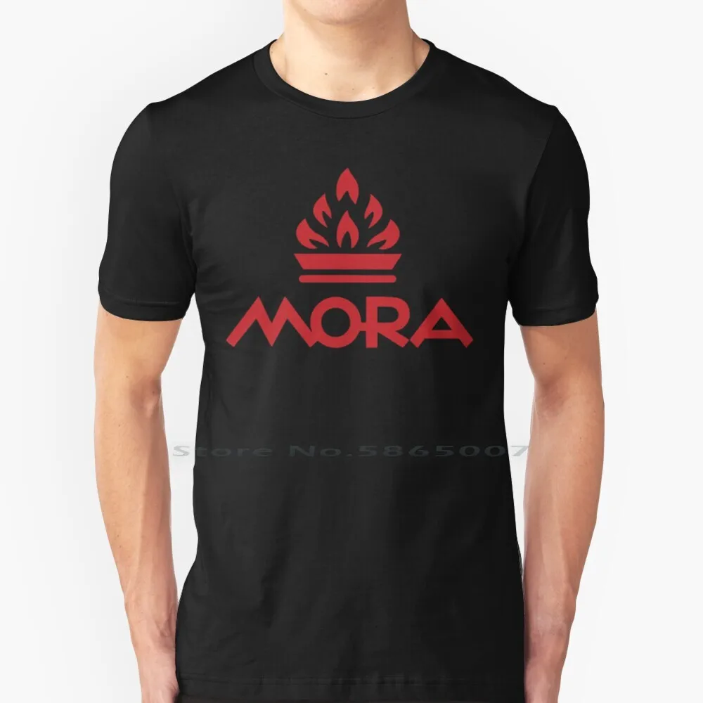 Amazing Bold Red Mora Logo Design T Shirt 100% Cotton Logo Mora Sb Baker Skateboarding Streetwear Deathwish Emerica Erased
