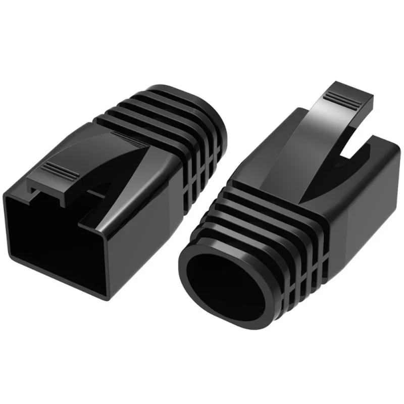 Фото RJ45 Cat7 Cat6a, колпачки, чехлы, ботинки, сетевой кабель Ethernet, разъем Cat 7, защитный рукав, разноцветная оболочка, цветная втулка №2