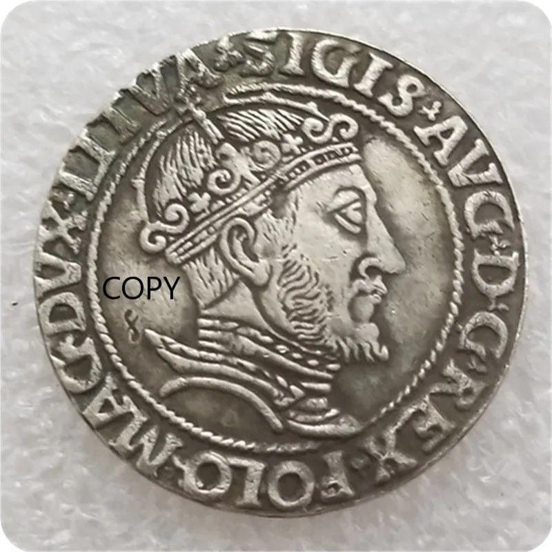

Poland 1547 Silver Plated Brass Commemorative Collectible Coin Gift Lucky Challenge Coin COPY COIN