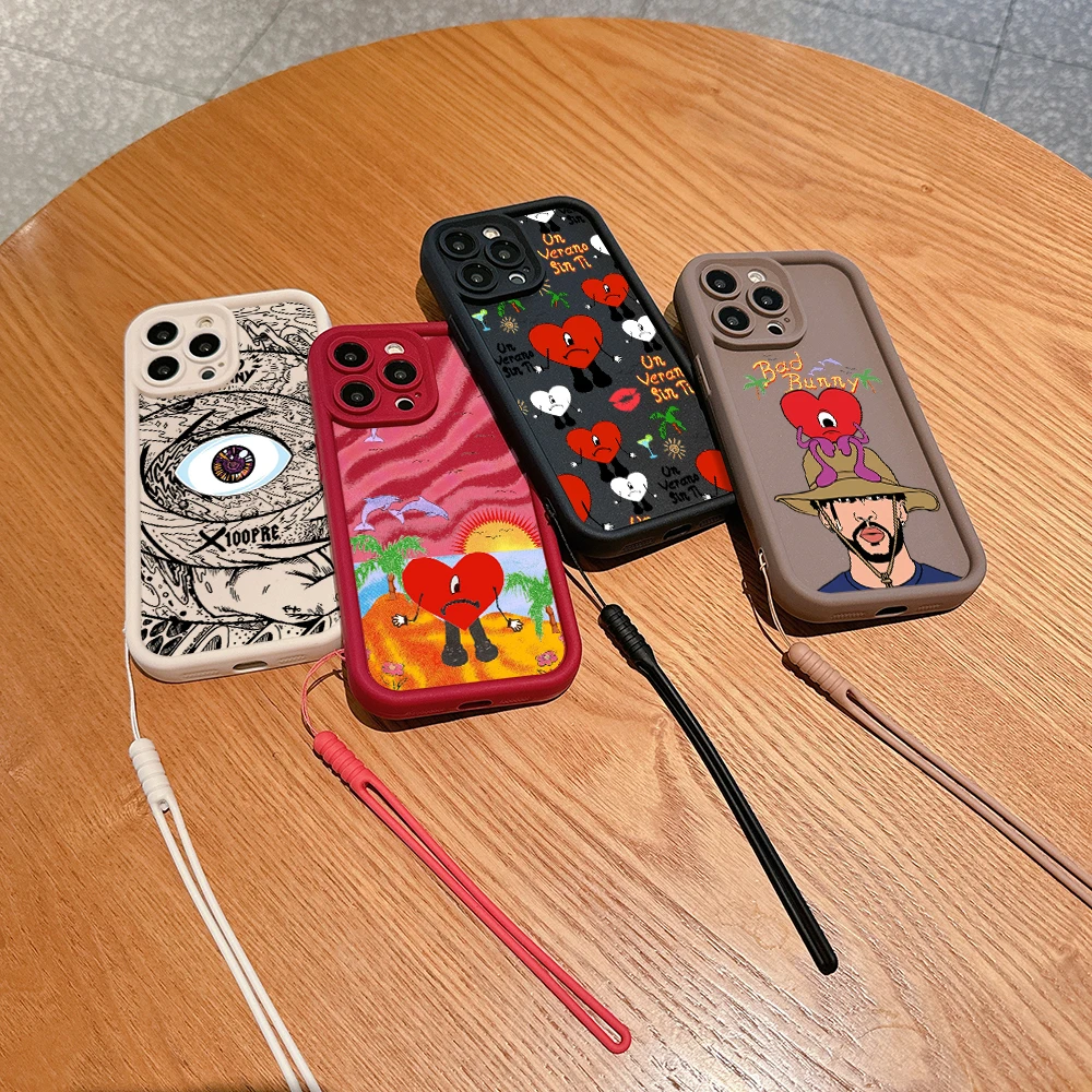 Чехол Yo Perreo Sola Bad Bunny чехол для телефона IPhone 15 14 13 12 11 Pro Max Mini XR XS X 7 8 SE Plus мягкий