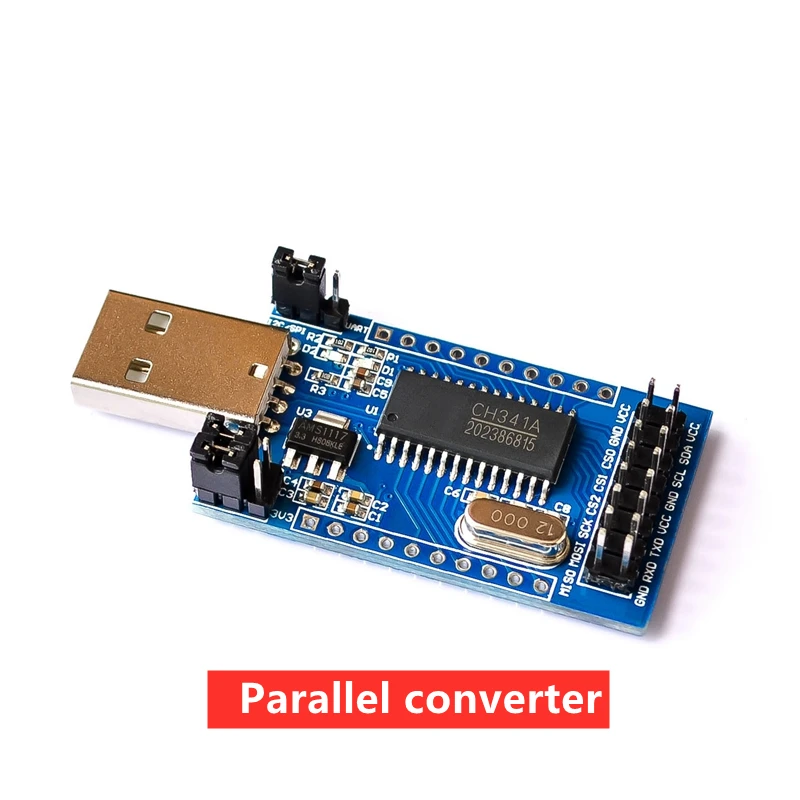 

CH341A USB to UART IIC SPI TTL ISP EPP/MEM parallel converter