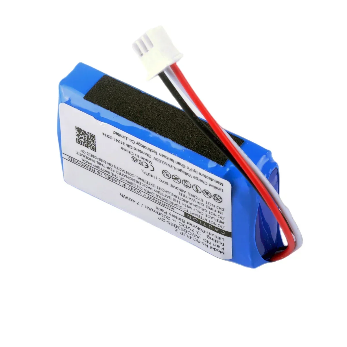 Оригинальный AEC 653055 Сменный аккумулятор -2P 2000 мАч для JBL Flip 2 Flip2 II серые