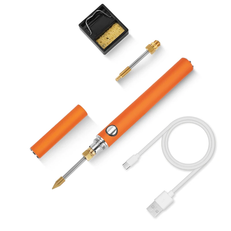 

Электрический паяльник с беспроводной зарядкой, USB 5 в 10 Вт, литиевый аккумулятор с быстрой зарядкой, портативный инструмент для ремонта и сварки