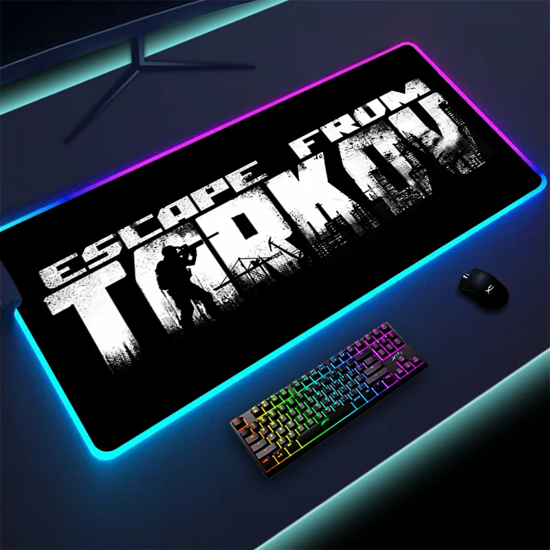 Коврик для мыши с Rgb-подсветкой Настольный коврик ноутбука компьютера клавиатуры