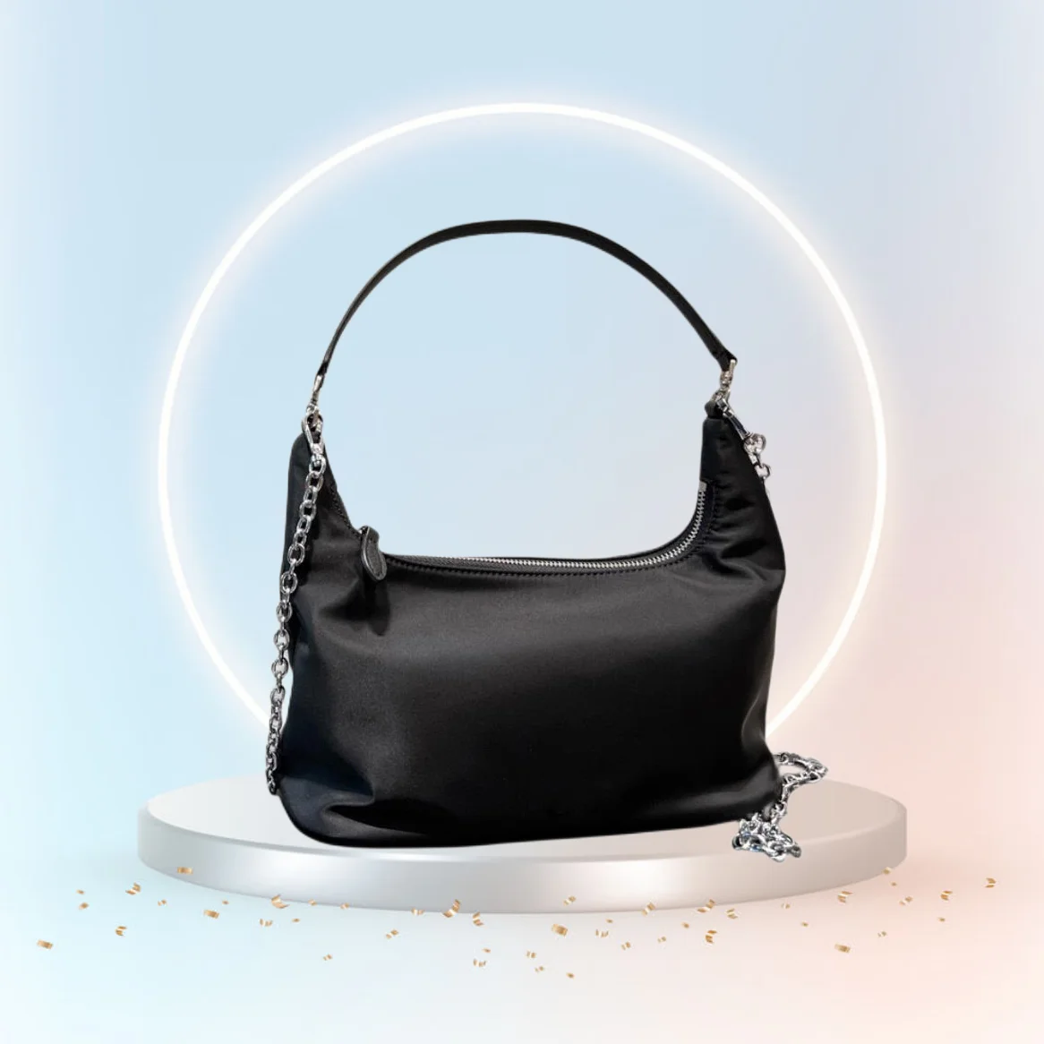 

Classic Luxury Designer Nylon Handbag Underarm Bag Women's Shoulder Bag Women's Dinner Bag Women's Fashion Shoulder Bag NO.P2015