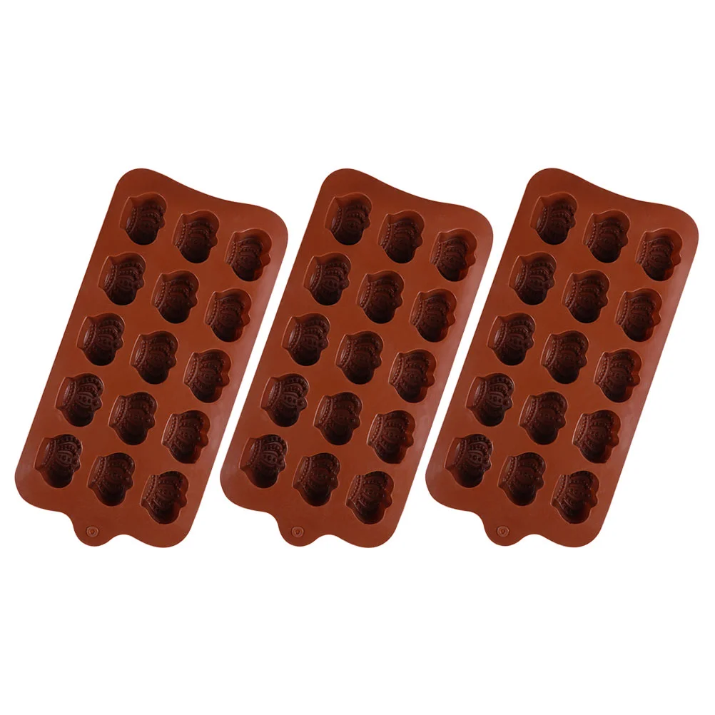 

3pcs Chocolate Molds Sugar Molds Chocolate Making Molds Non-stick Candy Molds