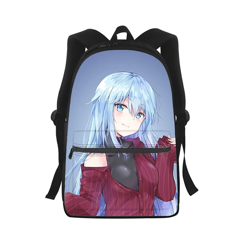 Konosuba Aqua cute Anime Men Women Backpack 3D Print Fashion Student School Bag Laptop Backpack Kids Travel Shoulder Bag