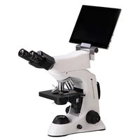 high resolution digital binocular water objective optics four way converter biological microscope
