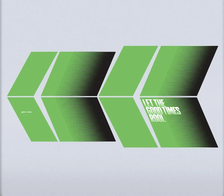 Светоотражающая наклейка на обод колеса для мотоцикла KAWASAKI ZX 4R 4RR