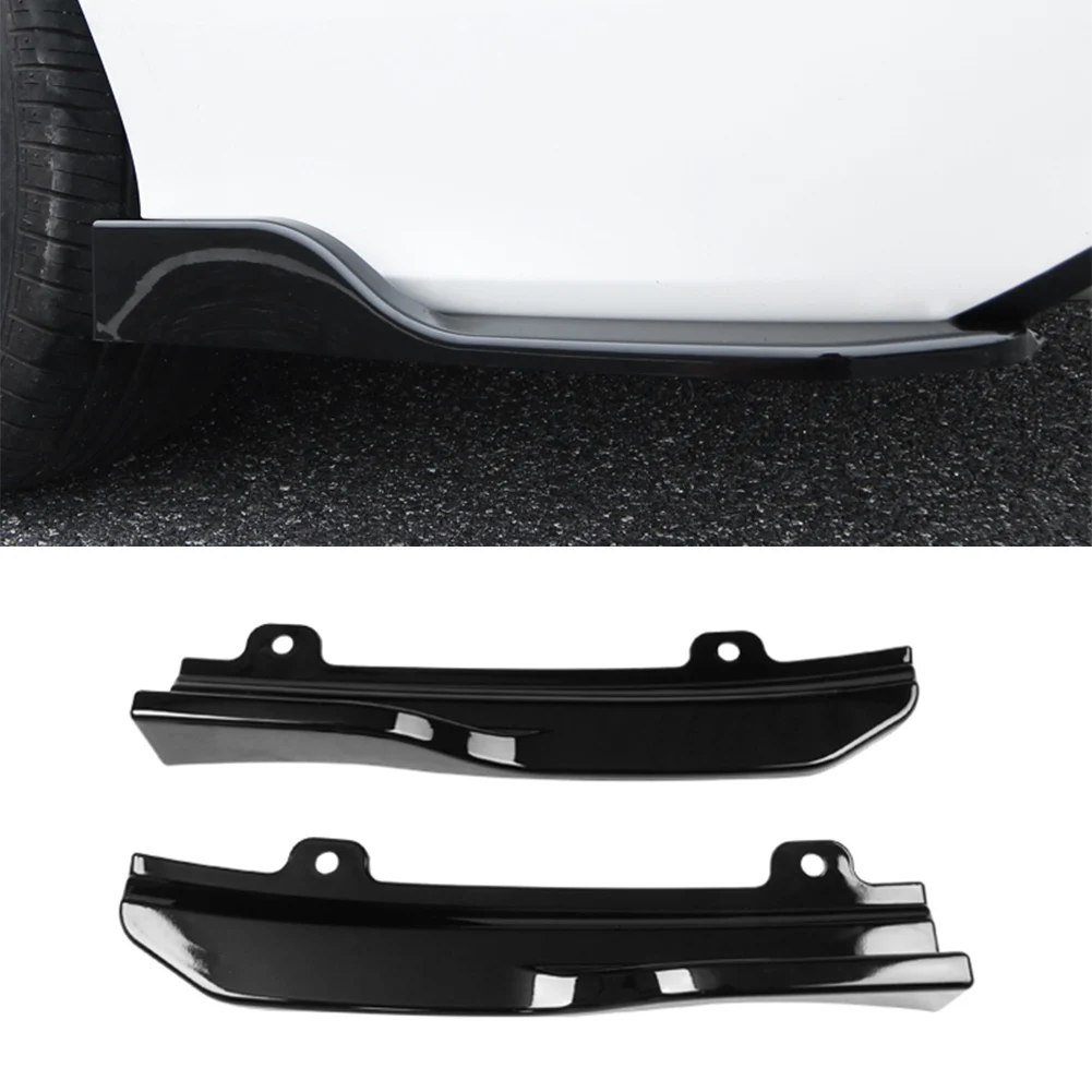 2 шт. глянцевый черный автомобильный задний бампер воздушный спойлер боковая
