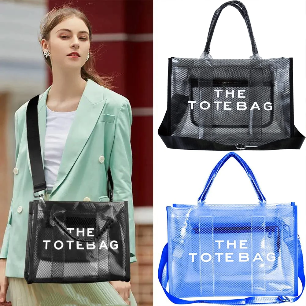 

KALIDI Large Capacity Pvc Tote Bags for Women 2022 Tendecia Shoulder Handbag Female Big Crossbody Shopper Bags Summer