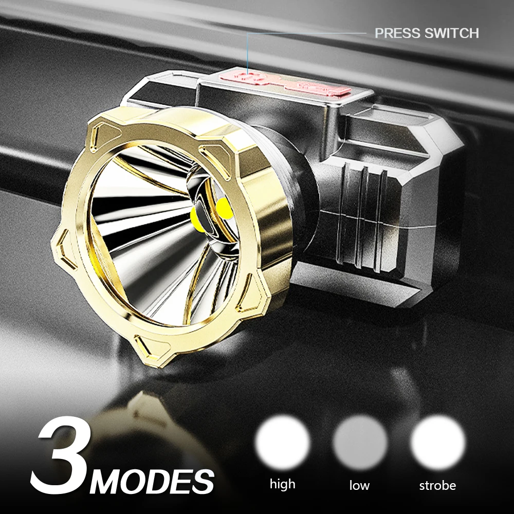 Наружная фара передняя водонепроницаемая IPX6 Мини Портативная головная USB