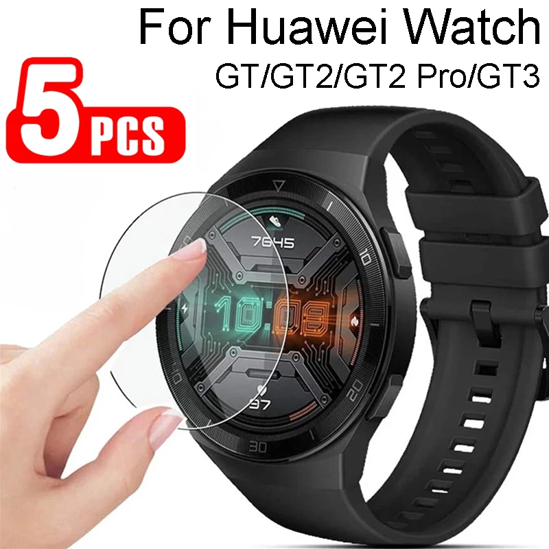 

5PCS for Huawei Watch GT2 GT3 GT2 Pro 46mm Tempered Glass Screen Protector Explosion-Proof Anti-Scratch HD Glass Accessories