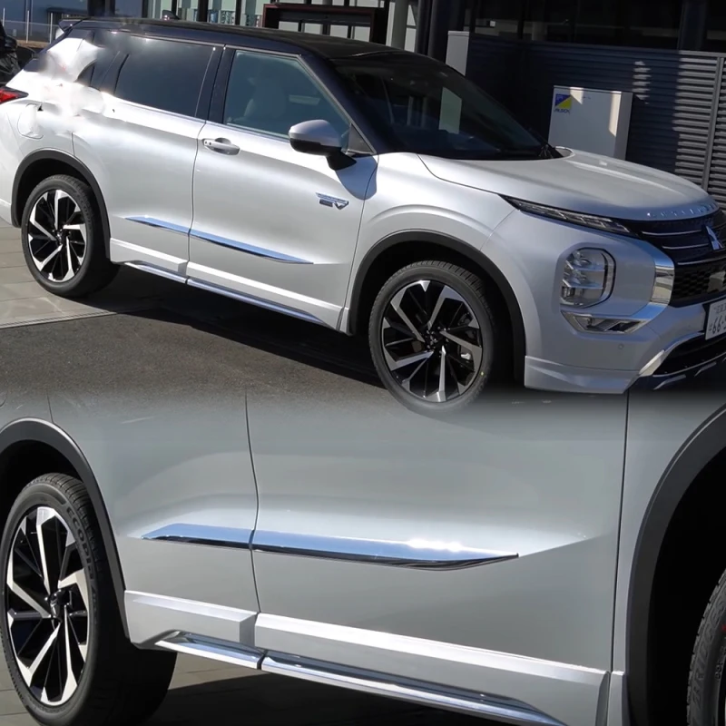 

Для Mitsubishi Outlander 2022 2023 ABS chrome корпус автомобильной двери боковое литье обшивка защитная полоса защита от потертостей автомобильный аксессуар