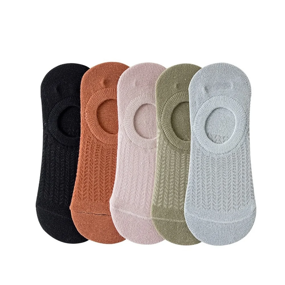 10 Pairs Kawaii Socks Women Cotton Blends Solid Harajuku White Socks Japanese Fashion Spring Summer Non-slip Breathable Socks