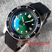 Tandorio 62MAS NH35 PT5000 Automatic Movement AR Domed Sapphire Glass Luminous 300M Waterproof Diver Men Watch Waffle Strap