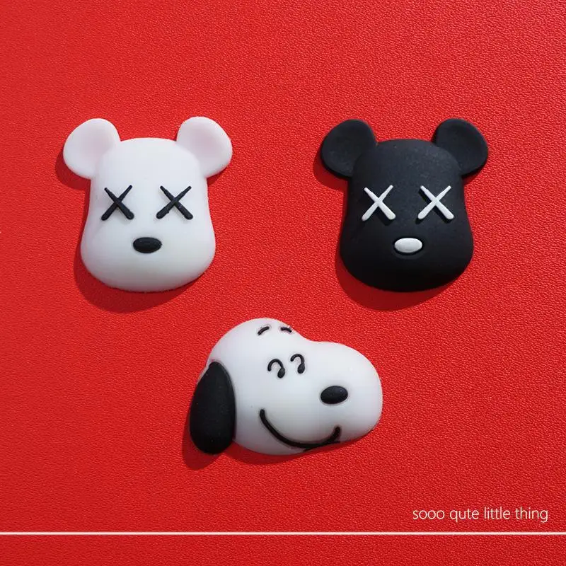 

10Pcs Kawaii Anime Snoopyed Cute Cartoon 3D Stereo Cartoon Phone Case Diy Patch Accessories Birthday Gifts for Girls Boys