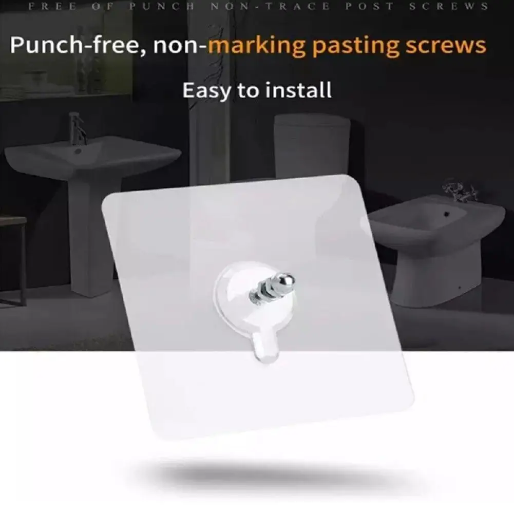 10 шт. крючок-вешалка для винтов прозрачный настенный крючок Вешалка без