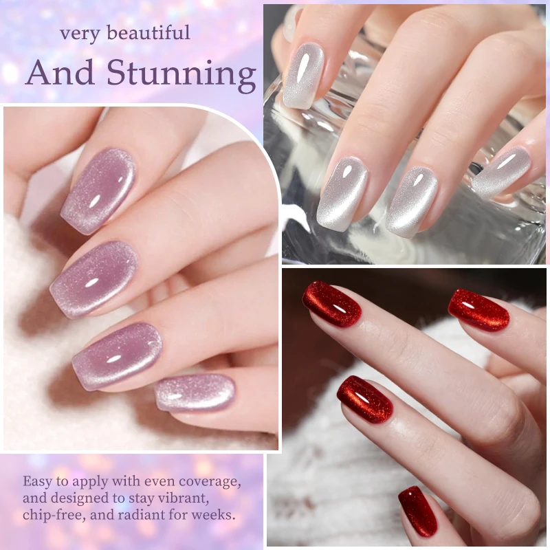 Набор для маникюра Moonnight Magnetic Gel Nail Art, 14 шт., гель-лак с эффектом кошачьего глаза, полуперманентный лак, УФLED гель, профессиональный набор для салонного маникюра (art.: 3920d8a8f87df) - 3920d8a8f87df