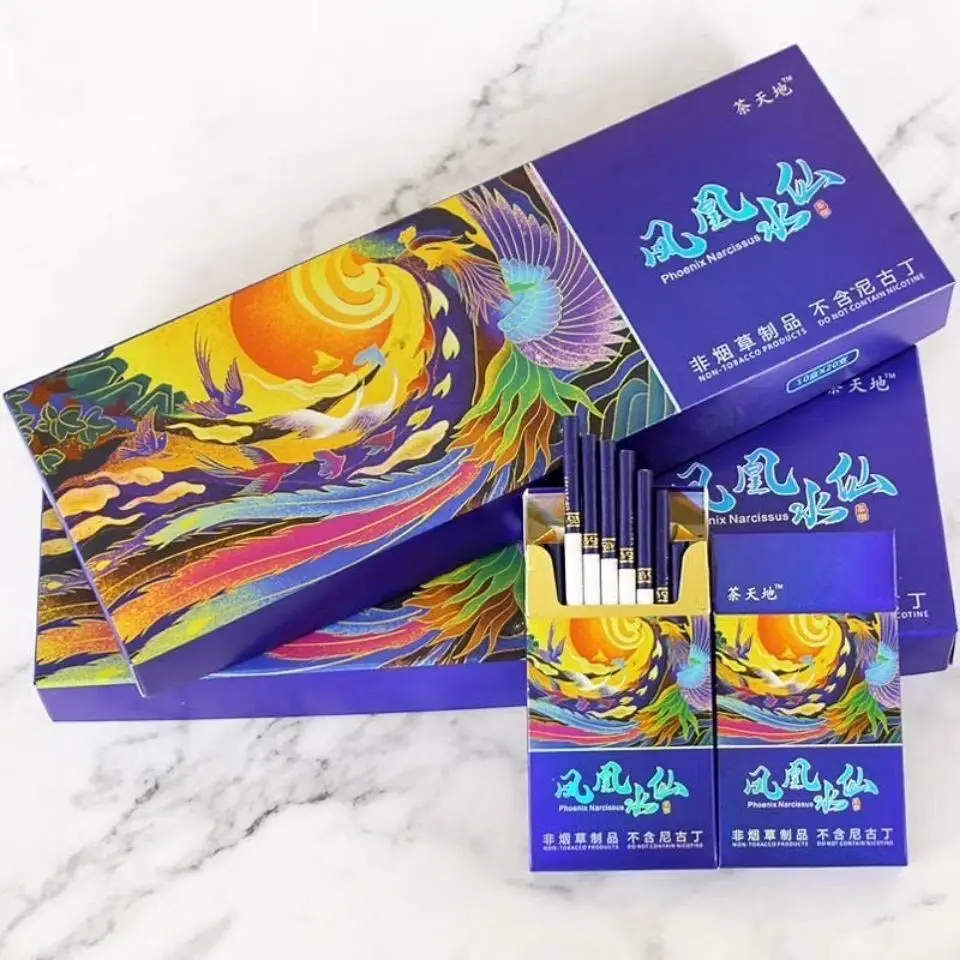 

10 Pack Peony Tea Cigarette Fine Tea Herbal Cigarettes Women Men Healthy Cigarettes No Nicotine & tea smoke tobacco smoking