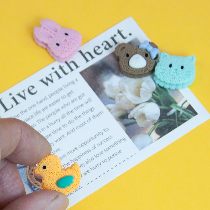 2 шт. магнитные наклейки с изображением головы животного декор для девочек