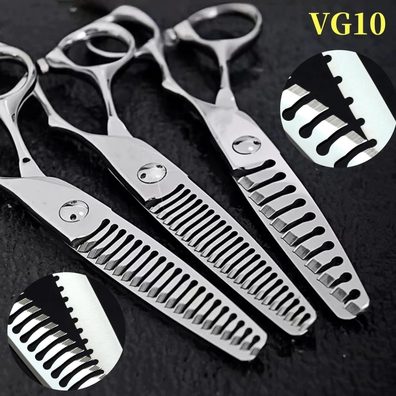 Профессиональные парикмахерские ножницы для салона vg10 стальные тонких волос с