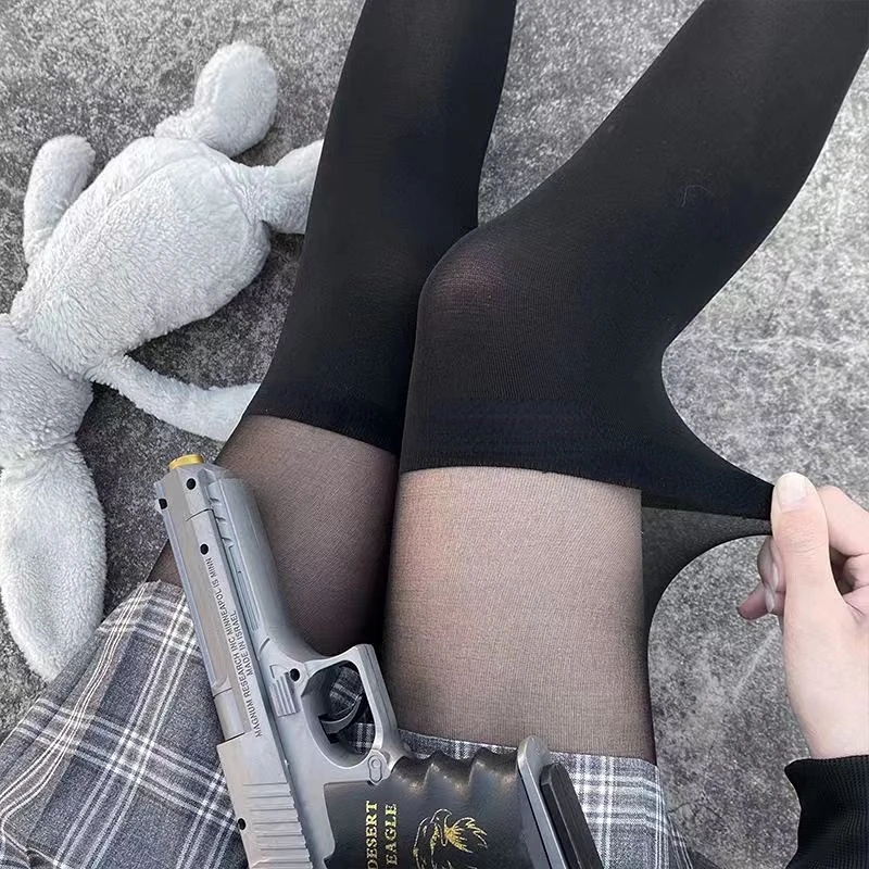 

Колготки JK в японском стиле в стиле пэчворк, пикантное женское белье, чулочно-носочные изделия в стиле панк, готика Y2k, колготки выше колена в...