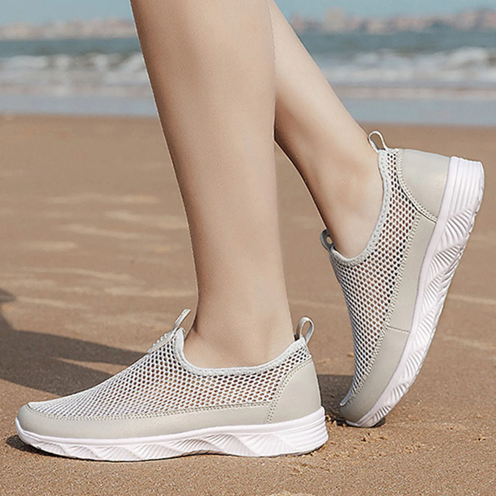 

Кроссовки мужские сетчатые без шнуровки, Вулканизированная подошва, дышащие лоферы, Повседневная Удобная легкая обувь, Нескользящие