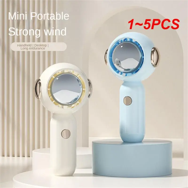

1~5PCS Handheld Cooling Fans Convenient Low Noise Operation Usb Charging 360 Degre Global Air Three Gear Wind Speed Regulation