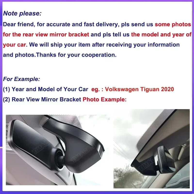 Plug and Play 4K 2K Auto WiFi для VW Tiguan Tarek Atlas Polo Passat Touran Taigun Golf Arteon Sharan для Skoda Octavia Seat EDR (art.: 3920d2ba5dfe3) - 3920d2ba5dfe3