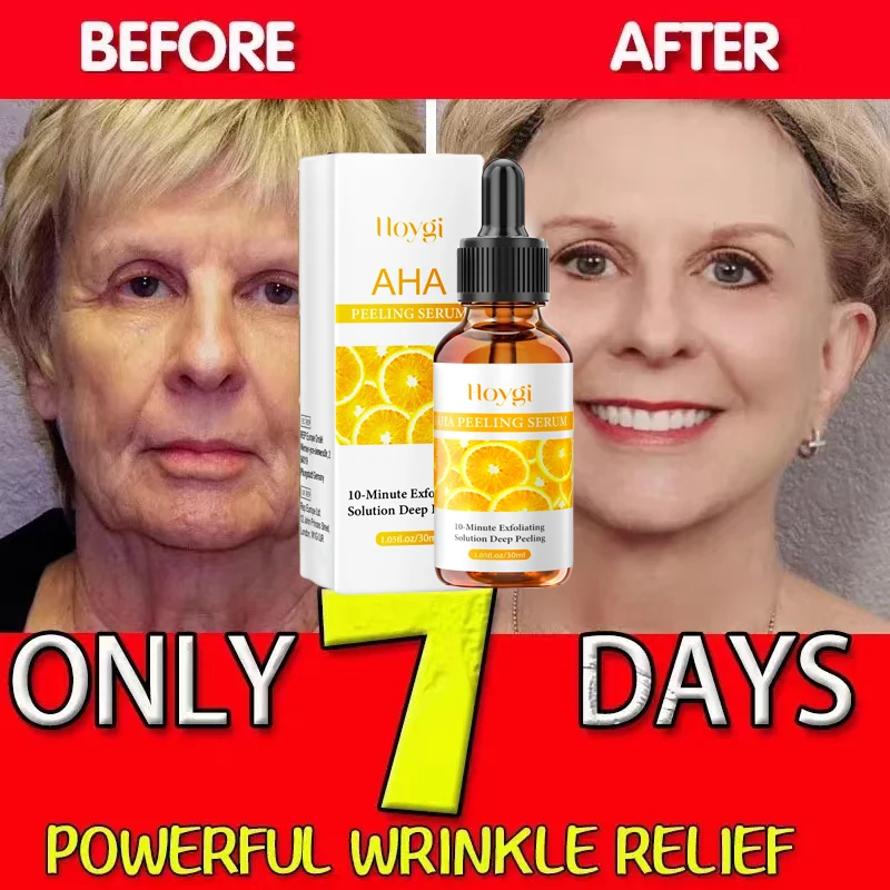 

Instant Wrinkles Removal Face Serum Fruit acid Anti Aging Fade Fine Lines Lifting Firming Essence Lighten Dark Circle Skin Care