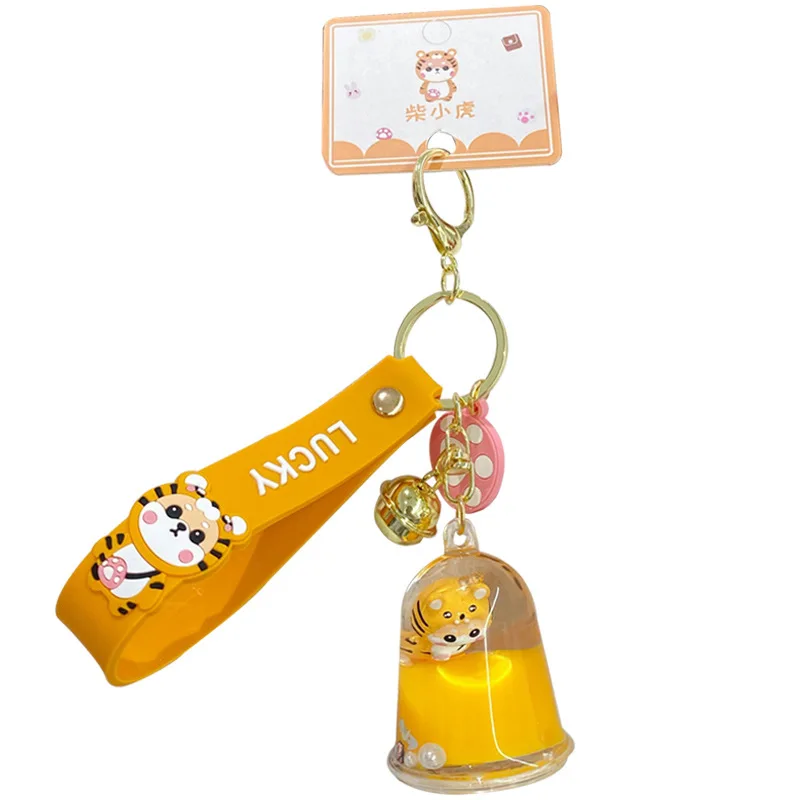 Брелок для ключей мужчин и женщин плавающая подвеска в виде жидкого желе С