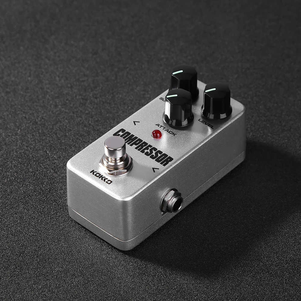 KOKKO гитарный эффект педаль компрессора Усилитель искажений овердрайв 9 в адаптер