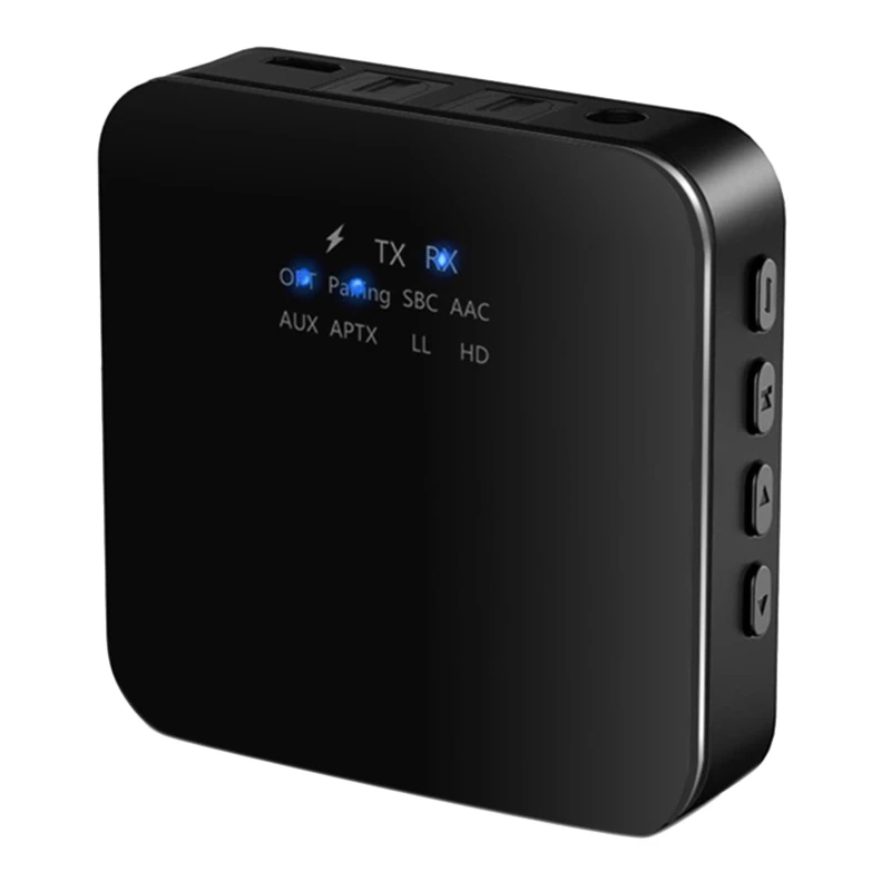 

Bluetooth 5.0 Audio Transmitter Receiver Wireless Music Adapter Bt APTX LL HD RCA/SPDIF/3.5mm Aux Jack