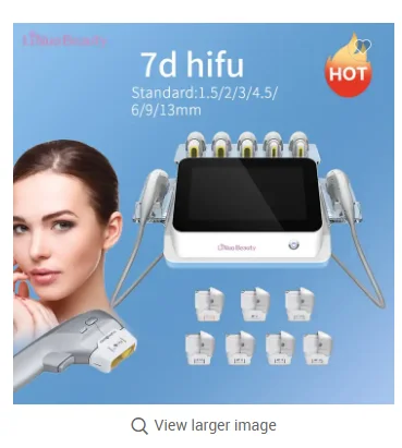 

2023 Newest 7d High Quality 12.1 Face Lifting Anti Wrinkle for salon with 7 cartriages 20000 shots