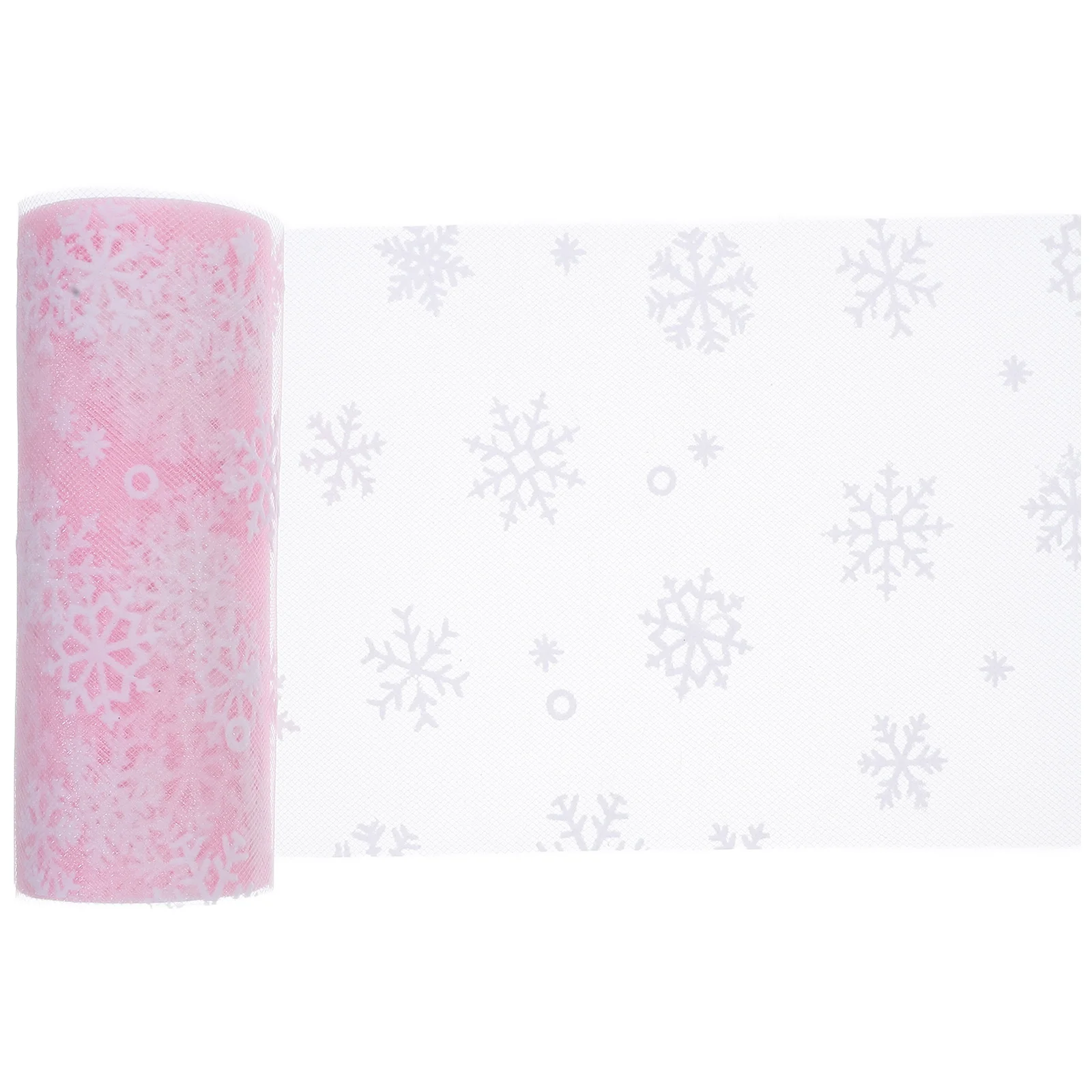 15 см 10 ярдов Рождественская снежинка Тюлевый рулон Блестящая марлевая лента из