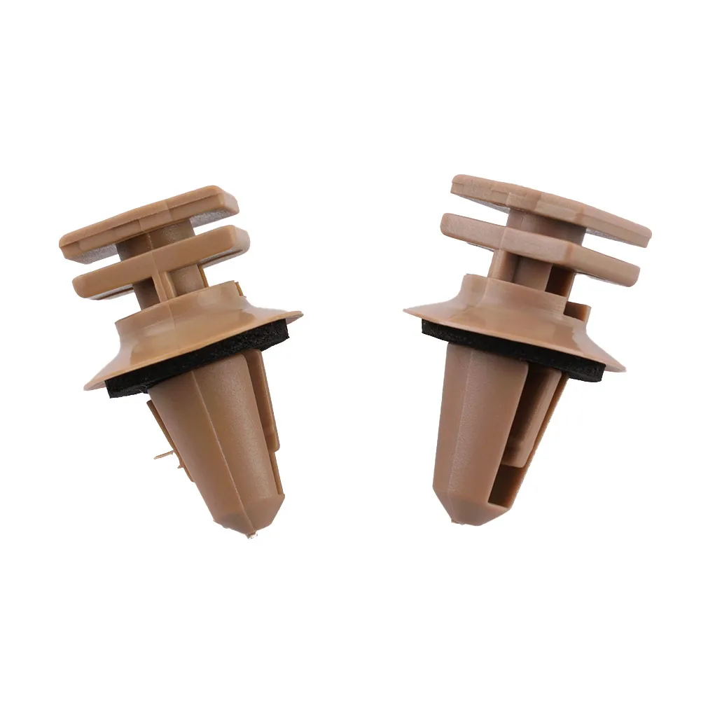 

10* Nylon Clip FOR BMW Sill Plate - Clip With Seal Ring 51477117532 Pack Of 10 Beige NEW Automotive Goods Car Accessories