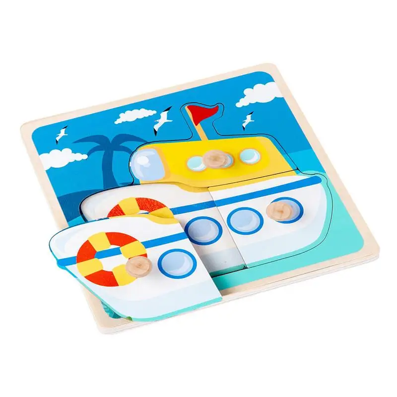 

Деревянная головоломка-пазл, цветная деревянная головоломка-пазл в форме животного, развивающая деревянная головоломка-пазл, идеальный по...